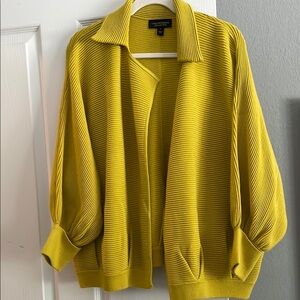 Yellow Pleated Sweater